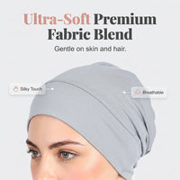 TURBANLUXE – Soft Stretch Turban Cap for Everyday Elegance
