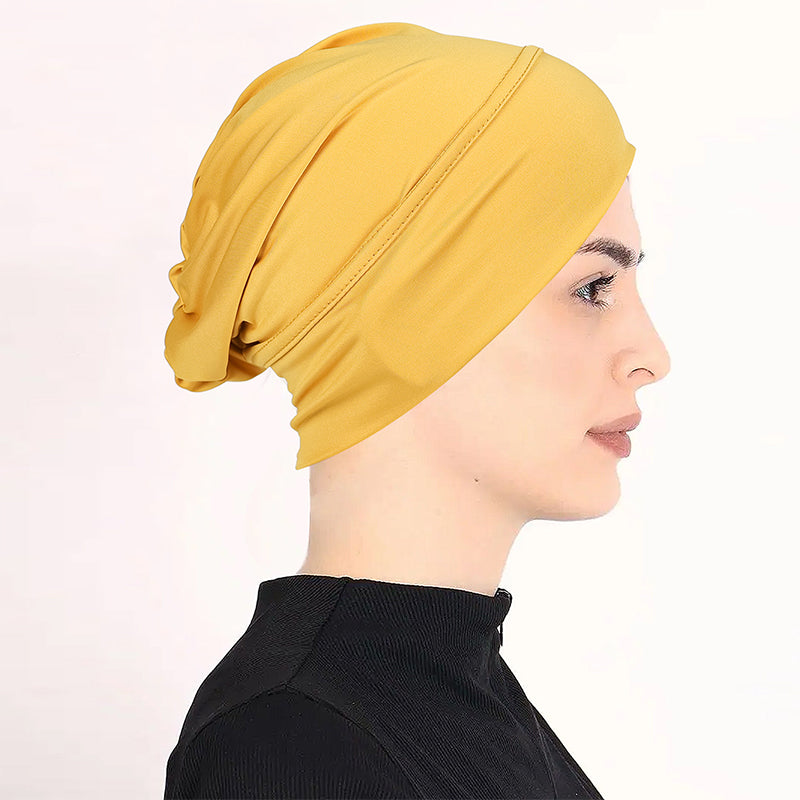TURBANLUXE – Soft Stretch Turban Cap for Everyday Elegance