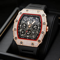 CRYSTALFORGE – Luxury Timepiece with Elegant Rhinestone Detailing