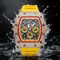 CRYSTALFORGE – Luxury Timepiece with Elegant Rhinestone Detailing