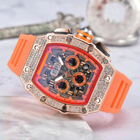 CRYSTALFORGE – Luxury Timepiece with Elegant Rhinestone Detailing