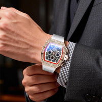 CRYSTALFORGE – Luxury Timepiece with Elegant Rhinestone Detailing