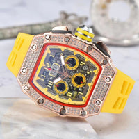 CRYSTALFORGE – Luxury Timepiece with Elegant Rhinestone Detailing