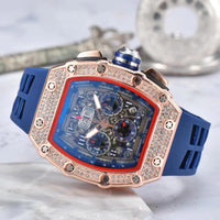 CRYSTALFORGE – Luxury Timepiece with Elegant Rhinestone Detailing