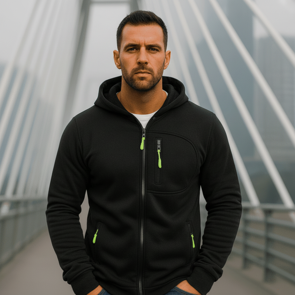 FLEXHOOD – Full Zip Hoodie for Workouts and Everyday Comfort