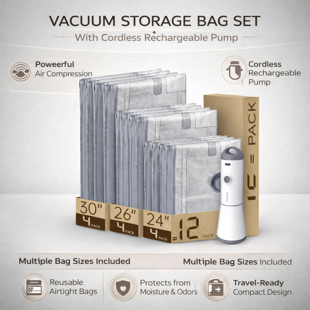 AIRVEX – Vacuum Storage Solution for Maximizing Luggage Space